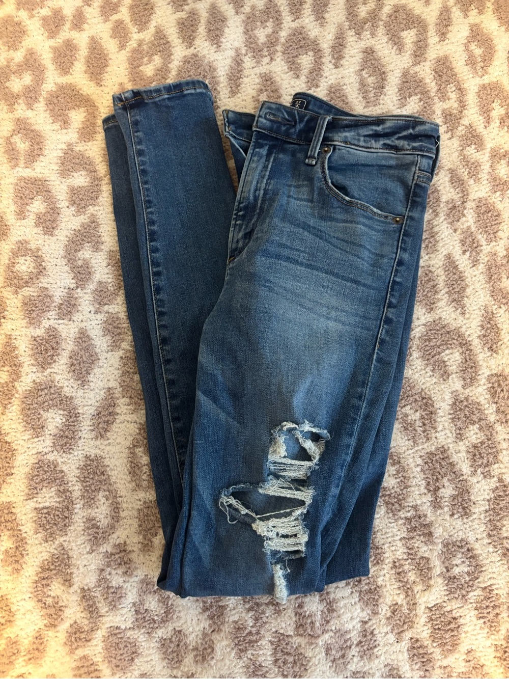 abercrombie & fitch simone high rise super skinny distressed jeans